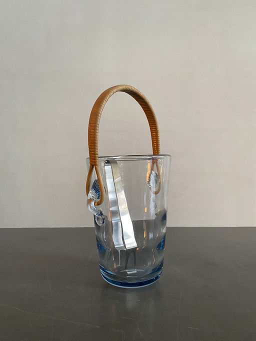 Per Lütken for Holmegaard Glass Ice Bucket, Denmark, 1950s