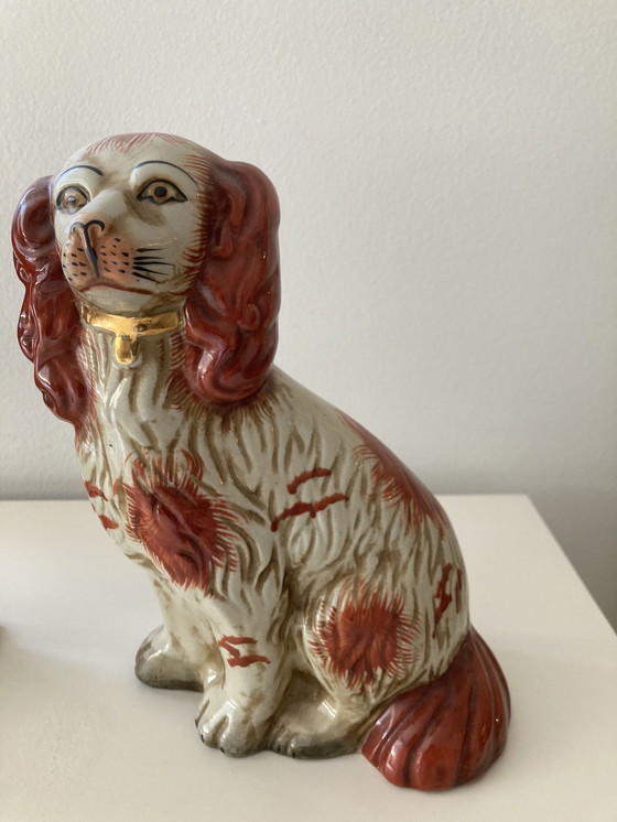 Image 1 of Chiens en pierre vintage