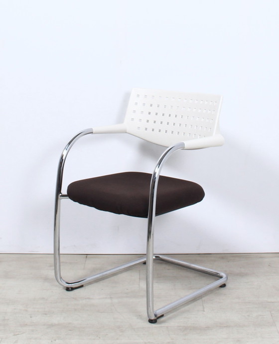 Image 1 of 4x Vitra Visavis cantilever chair