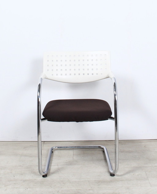 4x Vitra Visavis cantilever chair