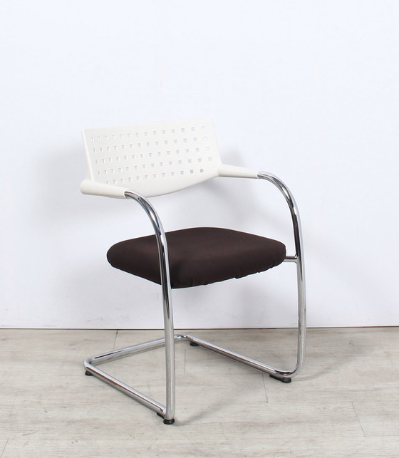 Image 1 of 4x Vitra Visavis cantilever chair