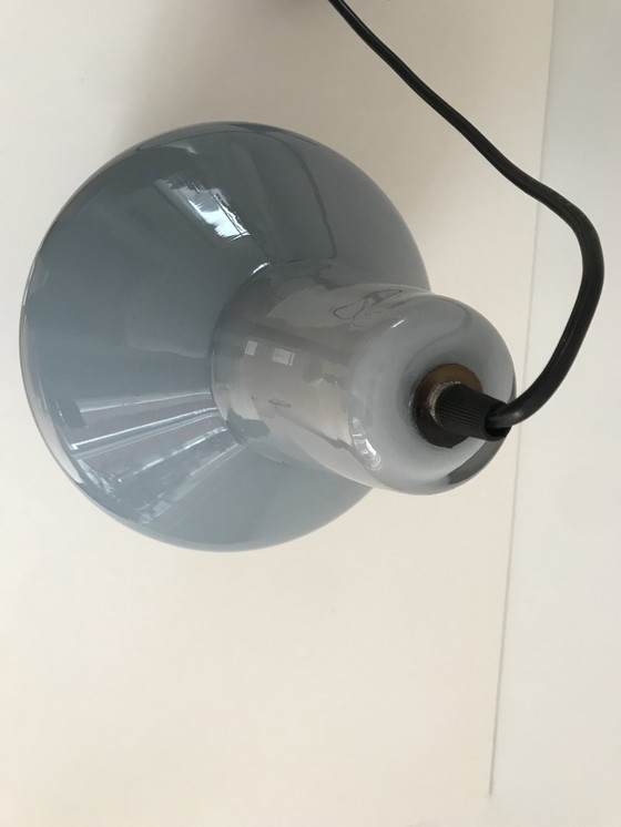 Image 1 of Lampe suspendue vintage en verre.