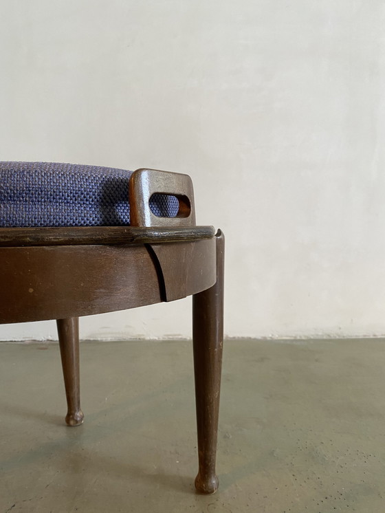 Image 1 of B.J. Hansen Low Stool with Reversible Table Top, Norway, 1960s