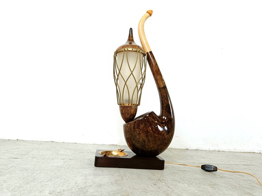 Aldo tura Vintage pipe table lamp