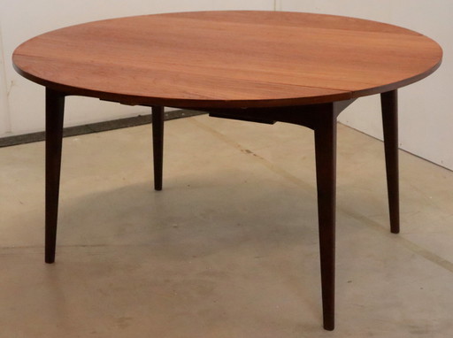 Table ronde vintage Louis van Teeffelen pour Wébé