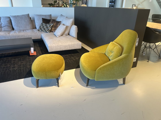 Image 1 of Leolux armchair & footstool