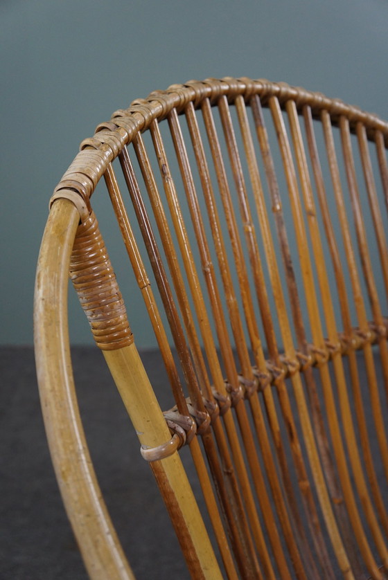 Image 1 of Vintage rattan armchair, Dutch design, 1960