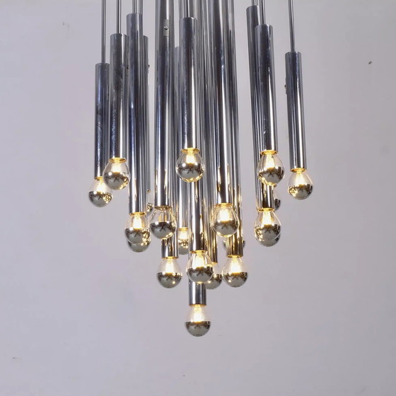 Image 1 of Vintage chrome chandelier