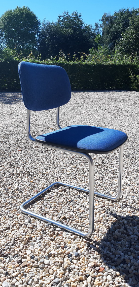 Image 1 of 6x Gispen cantilever chairs 80s model 1125