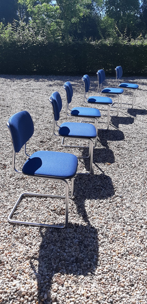 Image 1 of 6x Gispen cantilever chairs 80s model 1125