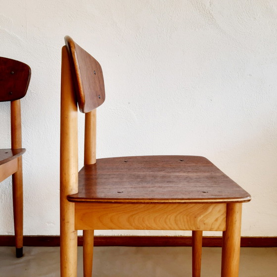 Image 1 of 4 sedie da pranzo vintage danesi