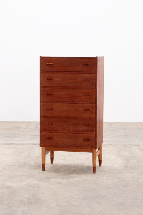 Image 1 of Teak wooden chest of drawers by Poul Volther by Munch Mobler, Denmark