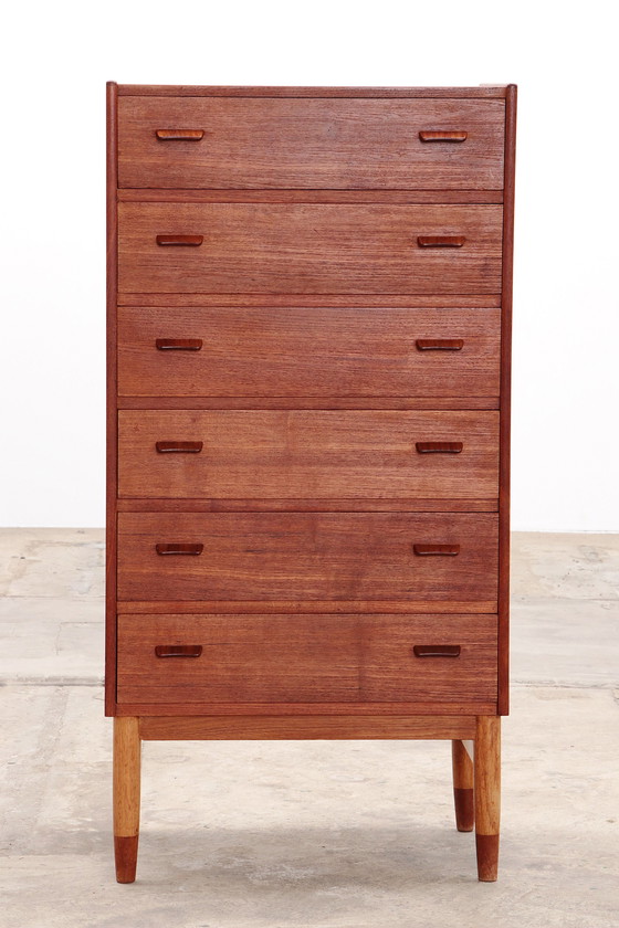 Image 1 of Teak wooden chest of drawers by Poul Volther by Munch Mobler, Denmark