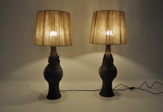 Image 1 of Pair of Table Lamp By Dominique Pouchain