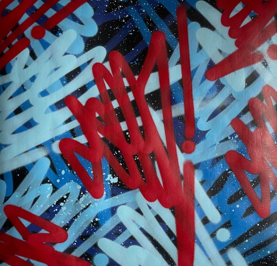 Image 1 of Visto, il padrino dei graffiti - tag su tela - pittura