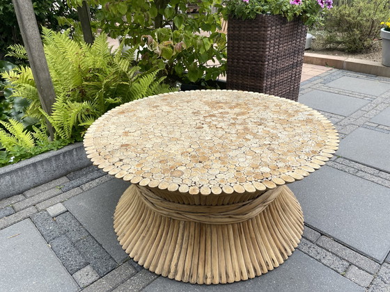 Image 1 of McGuire Bamboo Coffee Table