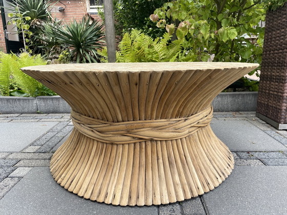 Image 1 of McGuire Bamboo Coffee Table