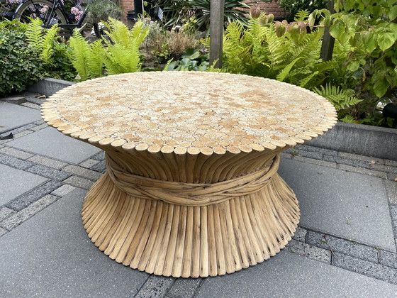 Image 1 of McGuire Bamboo Coffee Table