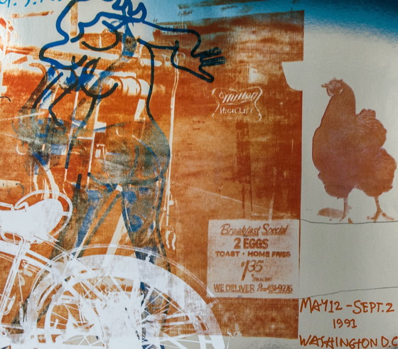 Image 1 of Robert Rauschenberg - Serigraphy 'Bicycle' lithograph