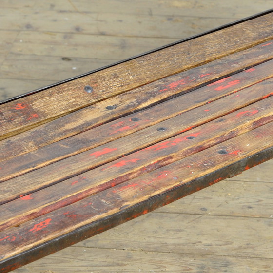 Image 1 of  Riveted iron park bench 1920s 