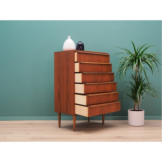 Image 1 of Teak chest of drawers, Danish design, 1970s, designer: Ahlström Osakeyhitö