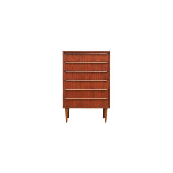 Image 1 of Teak chest of drawers, Danish design, 1970s, designer: Ahlström Osakeyhitö