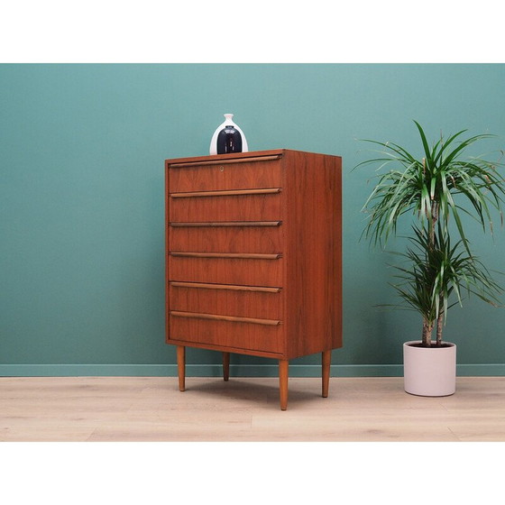 Image 1 of Teak chest of drawers, Danish design, 1970s, designer: Ahlström Osakeyhitö