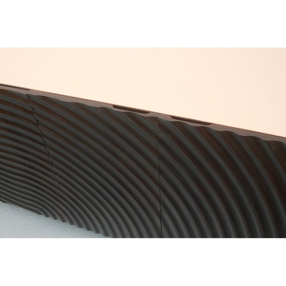 Image 1 of Vintage lowboard in silver metal, 1970s