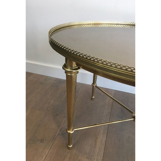 Image 1 of Tavolino ovale neoclassico vintage, Francia 1940