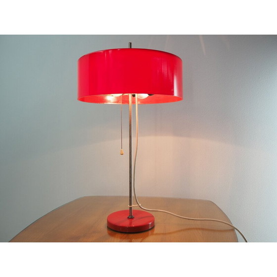 Image 1 of Lampada da tavolo vintage in plastica rossa, 1970
