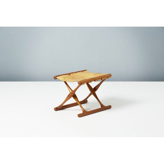 Image 1 of Vintage Guldhoj stool by Poul Hundevad, Denmark 1948