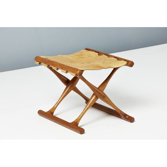Image 1 of Vintage Guldhoj stool by Poul Hundevad, Denmark 1948