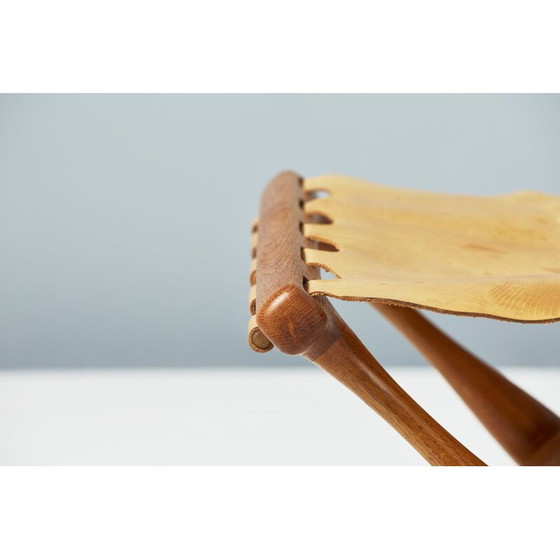 Image 1 of Vintage Guldhoj stool by Poul Hundevad, Denmark 1948
