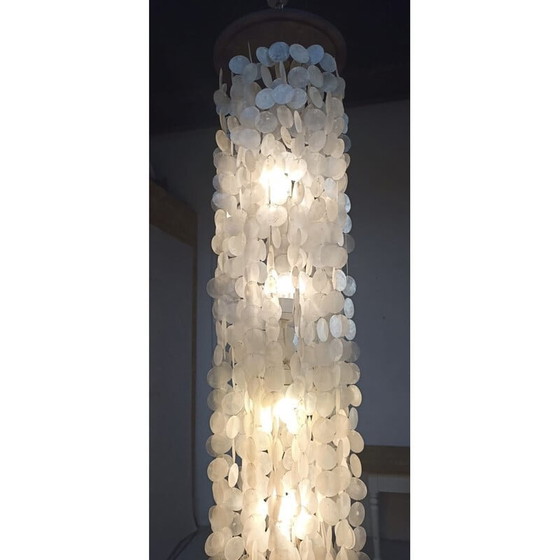 Image 1 of Vintage mother-of-pearl pendant lamp, 1970