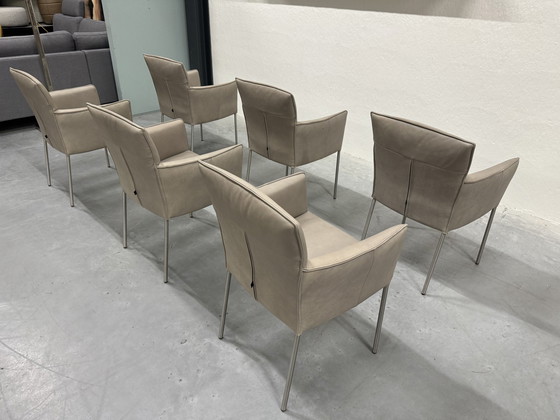 Image 1 of 6 Design On Stock Amra Dining Chairs Gray Leather