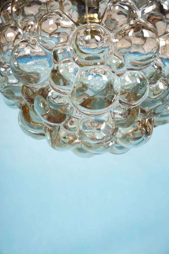 Image 1 of Space age glass pendant lamp Helena Tynell large glass pendant