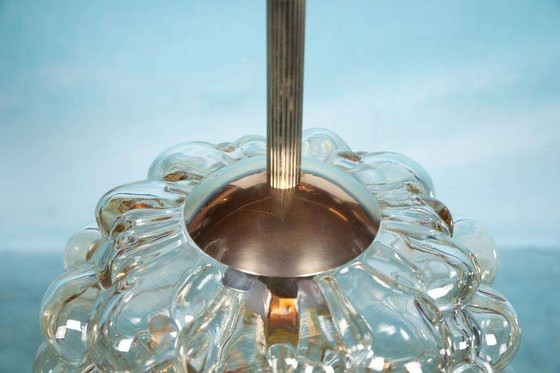 Image 1 of Space age glass pendant lamp Helena Tynell large glass pendant