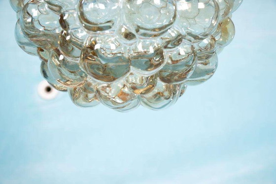 Image 1 of Space age glass pendant lamp Helena Tynell large glass pendant