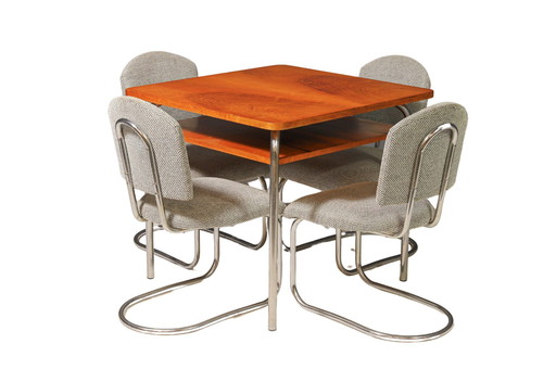 Czech Functionalist Dining Room Set by Robert Slezák, 1940s