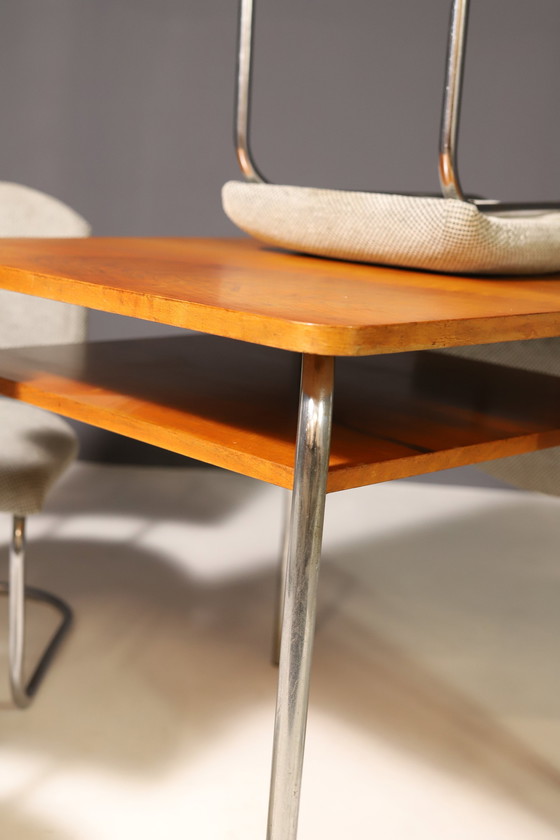 Image 1 of Czech Functionalist Dining Room Set by Robert Slezák, 1940s