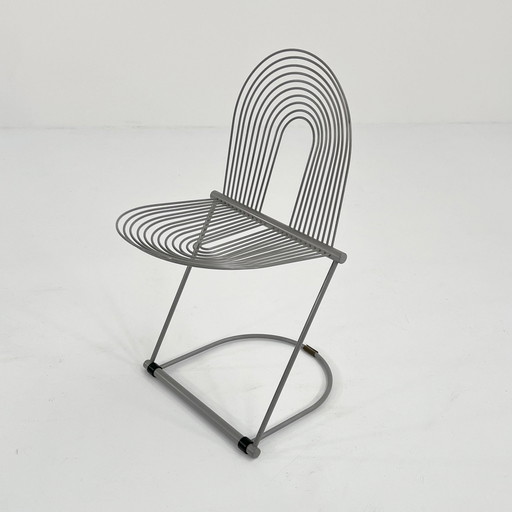 Grey Swing Chair By Jutta & Herbert Ohl For Rosenthal Lübke, 1980S