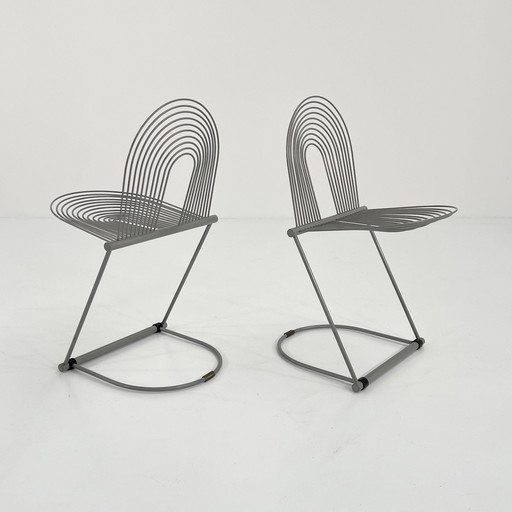 Grey Swing Chair By Jutta & Herbert Ohl For Rosenthal Lübke, 1980S