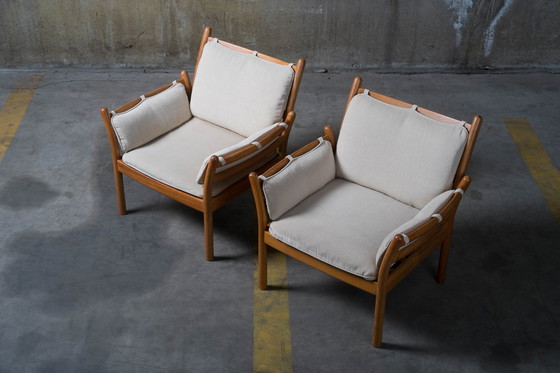 Image 1 of Illum Wikkelsø - Silkeborg "Genius" easy chairs