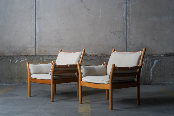 Image 1 of Illum Wikkelsø - Silkeborg "Genius" easy chairs