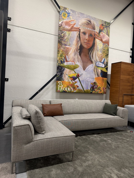 Image 1 of Divano angolare Bloq in tessuto grigio Milton, disponibile in magazzino