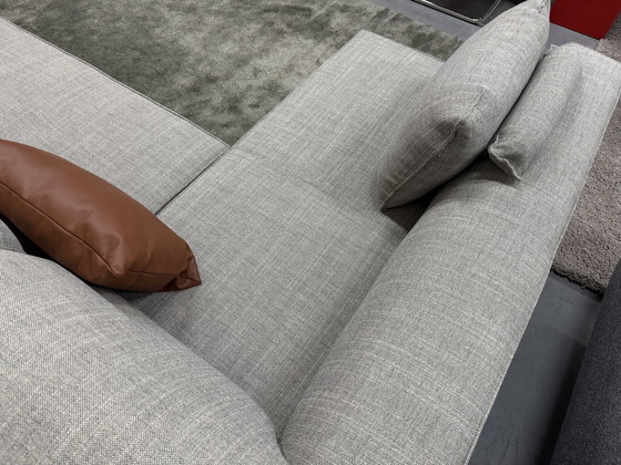 Image 1 of Divano angolare Bloq in tessuto grigio Milton, disponibile in magazzino