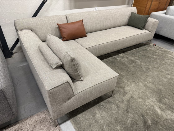 Image 1 of Divano angolare Bloq in tessuto grigio Milton, disponibile in magazzino