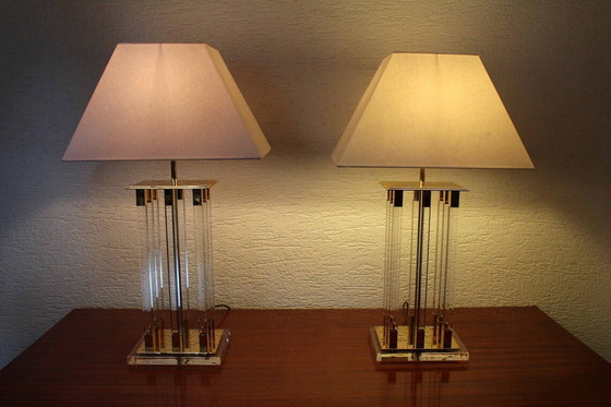 Image 1 of 2X Regency Style Lamps By Faschian Design, 1970