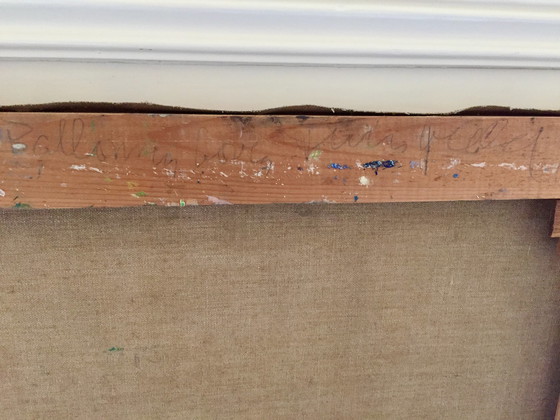 Image 1 of Jan Gregoor - Ballons au-dessus d'une statue de jardin