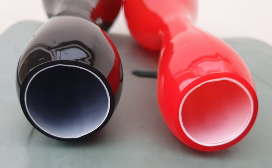 Image 1 of Two Vintage Vases From Glass